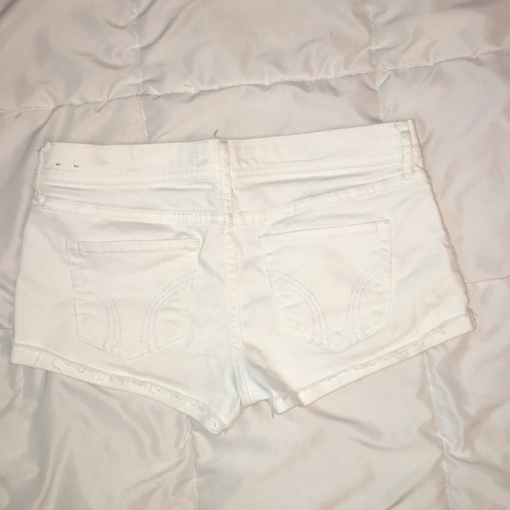 White Hollister jean shorts